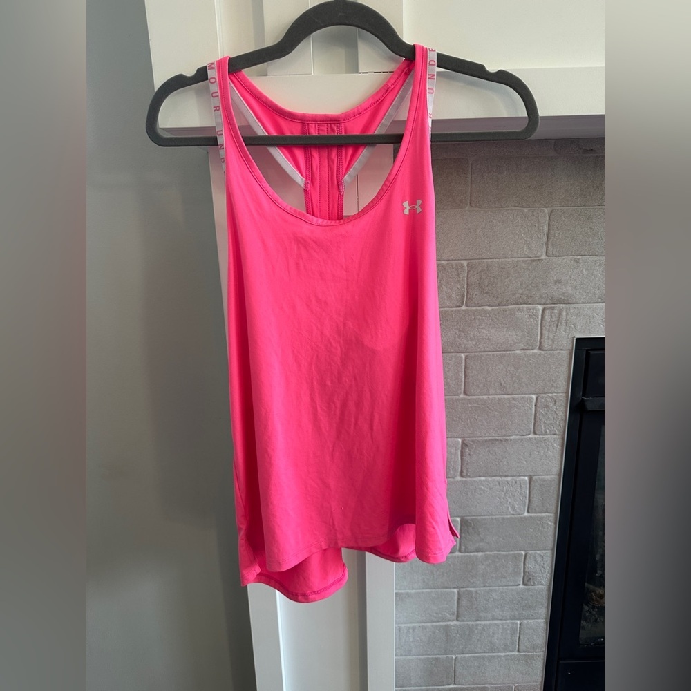 Under Armour Women's Pink Tank Top| size small